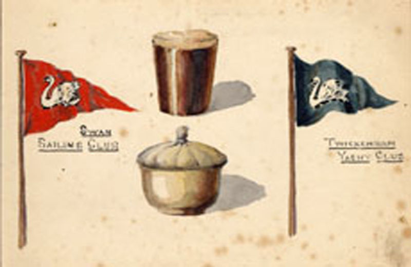 Historic clubhouse and Thames view